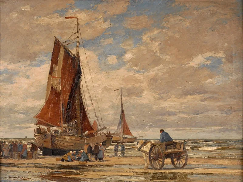 1869-Wilhelm Hambüchen - Pescatori di Katwijk